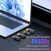 Mini DP Male to DP 1.4 Female Adapter 8K 60Hz HD Video Transmission Expanding