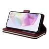 For Samsung Galaxy A26 5G 9-Card Slots Zipper Wallet Bag Leather Phone Case(Wine Red)
