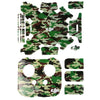 4D Imitation Carbon Fiber PVC Water Resistance Sticker Kit for DJI Phantom 3 Quadcopter & Remote Controller & Battery(Camouflage Pattern)