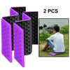 2 PCS Portable Folding  Cellular Massage Cushion Outdoors Damp Proof Picnic Seat Mats EVA Pad(Purple)