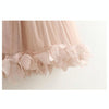 Summer Girls Mesh Lace Vest Dress Princess Dress(Pink)