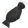 2pcs Winter Warm Car Snow Shoveling Gloves Deicing Snow Scraper(Red)