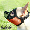 Bulldog Muzzle, Breathable Mesh, Tongue Out, Orange, Size L