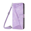 For vivo Y300 Global / V40 Lite IDN Dream Triangle Leather Phone Case with Lanyard(Purple)