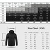 4 Zone Blue USB Winter Electric Heated Jacket Warm Thermal Jacket, Size: XXXXL