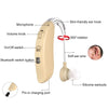 GM-301 Hearing Aid Rechargeable Sound Amplifier,Spec: Without Bluetooth Black