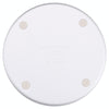 10W QI Plaid Pattern Round Metal Wireless Charger (White)