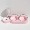 Automatic Pet Feeder & Water Dispenser, Pink, Double Bowl, Cat & Dog