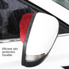 Car Rear View Mirror Rain Eyebrow Cover Catering Mirror Aluminum Alloy Rain Shield(Aluminum Alloy Silver)