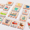 Wooden Bar Puzzles Kindergarten Spelling Words Ice Cream Stick English Learning Toy