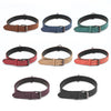 JINMAOHOU Dogs Double-Layer Leather Collar, Specification: L 59x3.2cm(Black)