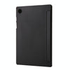 For Samsung Galaxy Tab A8 10.5 2021 Deformation Transparent Acrylic Horizontal Flip PU Leather Tablet Case(Black)