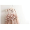 Summer Girls Mesh Lace Vest Dress Princess Dress(Pink)