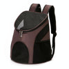 Foldable Pet Carrier Backpack, Breathable Nylon, Coffee, For Small Pets