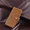 For Alcatel 1 Ultra idewei Retro Texture Leather Phone Case(Khaki)