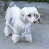 Transparent Dog Raincoat, Orange, XS - Waterproof