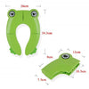 Frog-Shaped PP Material Environmental Protection Children Travel Portable Toilet Seat(Green)