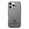 For iPhone 11 Pro Max Twill Fabric Leather Skin Back Phone Case(Gray)