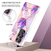 For Samsung Galaxy S25 Ultra 5G Electroplating Splicing Marble TPU Phone Case(Light Purple)