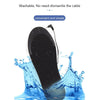1 Pair USB Heating Insoles Washable Cuttable Electric Heating Foot Warmer Size 35-40