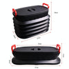18L Folding Trash Can Telescopic Storage Box Storage Bucket Folding Water Bucket(English Black With Lid)