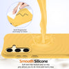 For Samsung Galaxy S25+ 5G Wave Texture MagSafe Magnetic Liquid Silicone Phone Case(Yellow)