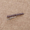 Brass Polished Gum Pattern Business Men Tie Clip, Color: Silver Black