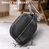 For AirPods 3 AhaStyle PT179 TPU+Silicone Split Protective Case(Black)
