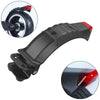 For 5 inch / 5.5 inch / 6.5 inch Electric Scooter Carbon Fiber Aluminum Alloy Rear Fender with LED Tail Light(Black)