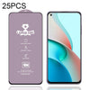 For Xiaomi Redmi Note 9 5G 25 PCS 9H HD Large Arc High Alumina Full Screen Tempered Glass Film