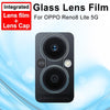 For OPPO Reno8 Lite 5G imak Integrated Rear Camera Lens Tempered Glass Film