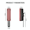 A02 Bicycle Taillight Bicycle Riding Motorcycle Electric Car LED Mountain Bike USB Charging Safety Warning Light (50 Hours, Plastic Bag)