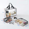 Transparent PVC Bags Travel Organizer Clear Makeup Bag Pouch Wash Bags(S)