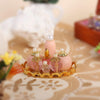 3 PCS Mini Doll House Dressing Table Decoration Cosmetic Set(Flesh Pink)