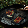 Non-Stick Grid Sheet Teflon Barbecue Mat Grill Grid Mat, Size:33x40 cm(Black)