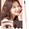 Kemelo Double-Headed Automatic Rotating Eyebrow Pencil Waterproof Sweat-Proof Non-Fading Thin Core Eyebrow Pencil(01 Temperament Brown)