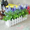 Wooden Flower Planter Fence Storage Holder Pot with Foam, Size: 40cm x 9cm x 11cm