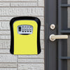 Wall Mounted Key Safe Box - Yellow - Combination Lock