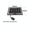 Small Table Lamp Flashlight With USB Female Head 5V/1.8W Solar Panel(Black)