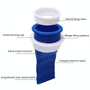 5pcs Silicone Floor Drain Plug Anti-Backflow Anti-odor Inner Core for Toilet Pipes Bathroom(Blue Set)