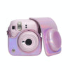 For FUJIFILM instax mini 12 Laser Full Body Leather Case Camera Bag with Strap(Pink)