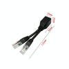 2 Sets RJ45 Network Signal Splitter Upoe Separation Cable, Style:U-01 4 Crystal Heads