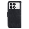 For Redmi K70 / K70 Pro Little Tiger Embossed Leather Phone Case(Black)