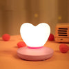USB Bedside Nursing Night Light Romantic Love Heart Touch Sensing Light(Purple Love)