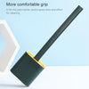 Household Long Handle Soft Plastic Gap Toilet Brush TPR Decontamination Cleaning Brush(Green)