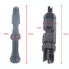 A5701 2 PCS 40mm Black French Tubeless Valve Core with Black Disassembly Tool for Road Bike