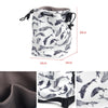 Portable Multifunctional Drawstring Waterproof Storage Bag For Instant Cameras(Green Leaf)