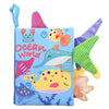 Tail Cloth Book Baby Enlightenment 3D Early Education Cloth Book(Ocean)