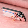 For Samsung Galaxy S25 Ultra 5G Retro Cross Leather Ring Horizontal Insert Card Bag MagSafe Phone Case(Pink)