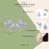 Sterling Silver Leaf Diamond Earrings Female Earrings